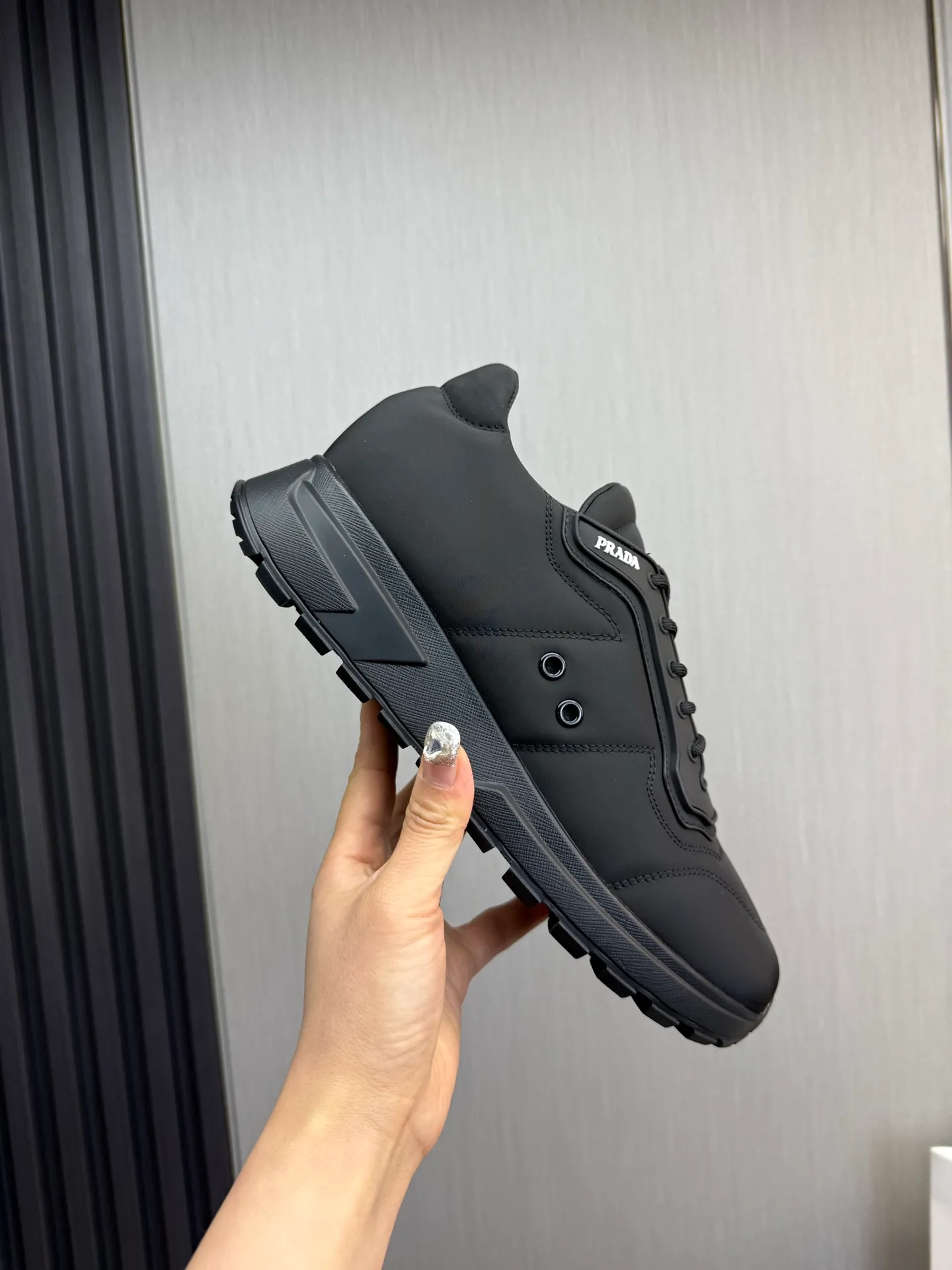 Men's shoes 💰560💰 [PRADA] Popular men's shoes shipped 👏Official website synchronized ⬆️Original imported waterproof fabric + cowhide lining, 1⃣️:1⃣️reproduction, original sole, 38-45 (45. Customized, non-refundable)